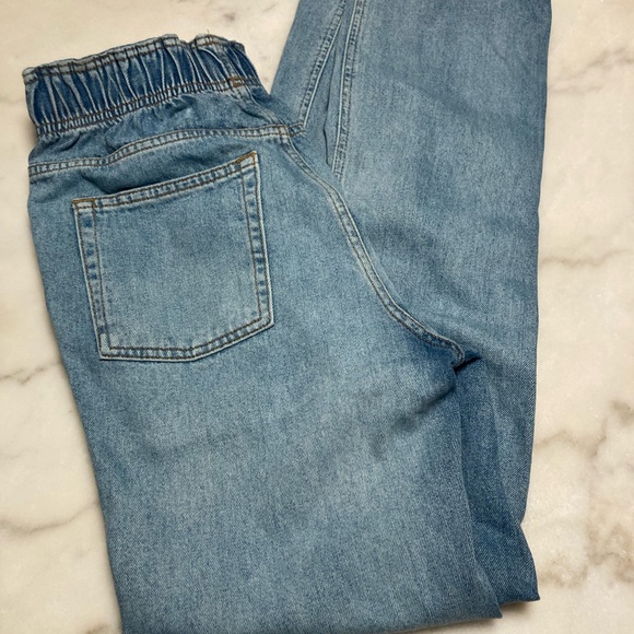 Nordstrom Top shop drawstring jeans size 27 light wash jeans like nwot - Picture 3 of 6